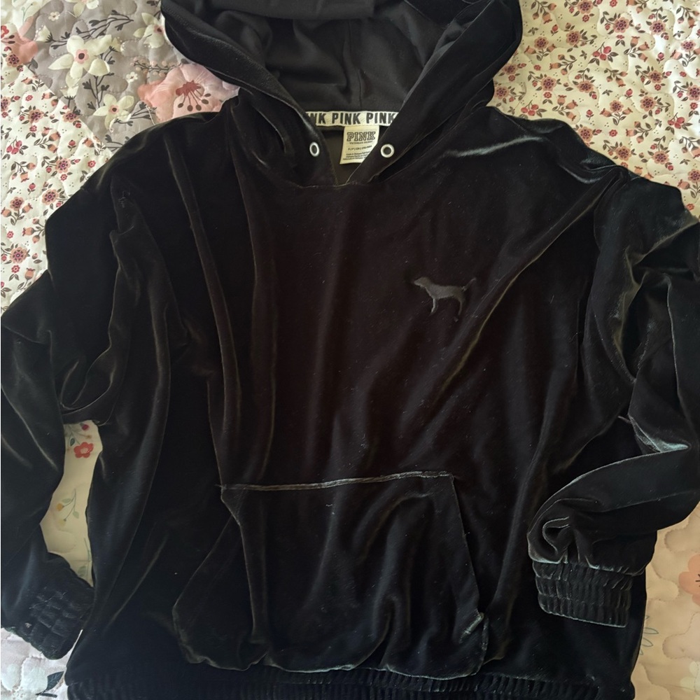 Black Velvet Hoodie
